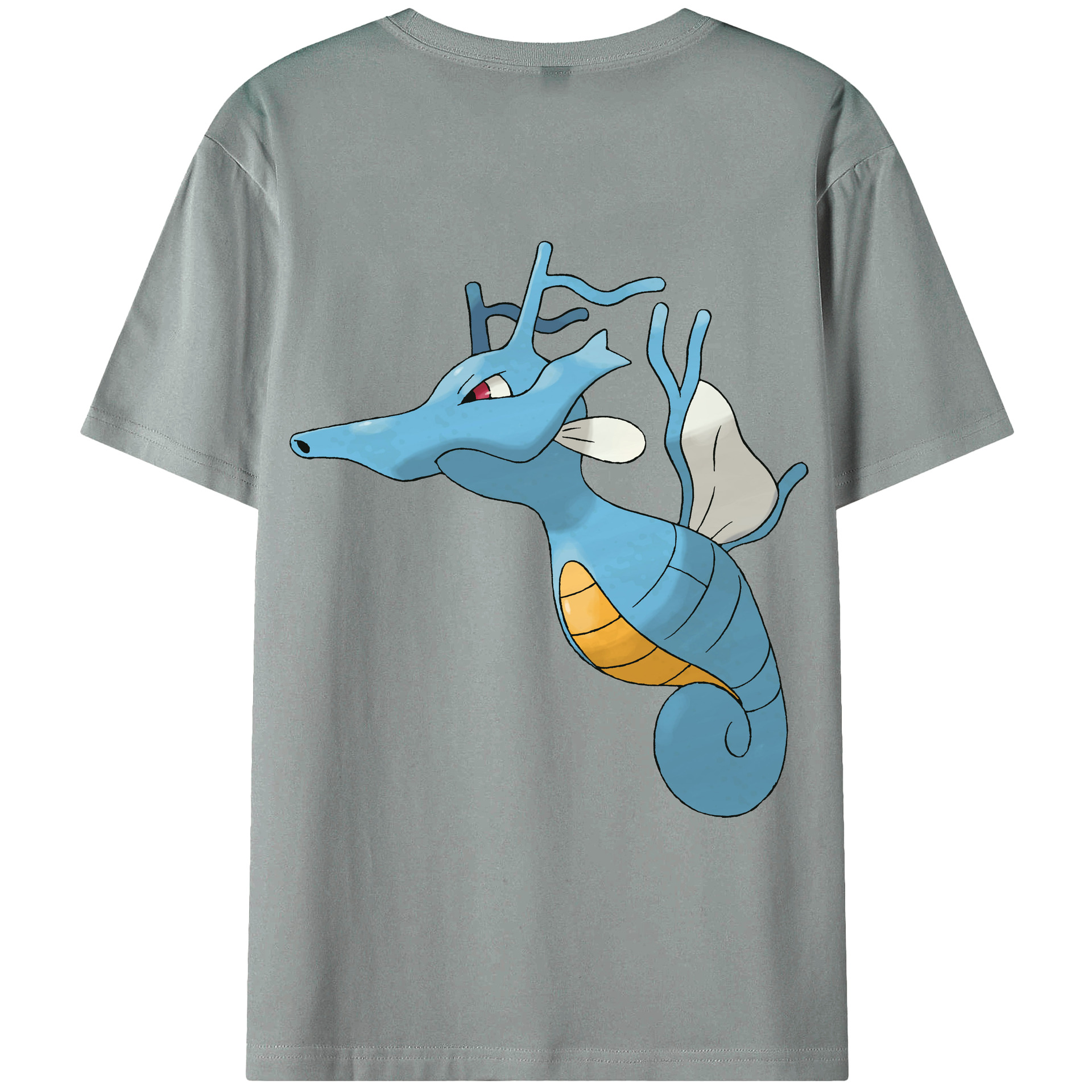 （画像用） ポケットモンスター Pokémon 綿100％ メンズ半袖Tシャツ（バックプリント） 通気性